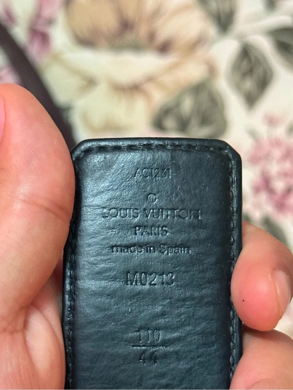 Louis Vuitton belt has